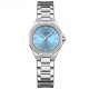 Жіночий годинник Curren 9100 Silver-Blue зі сріблястим браслетом та синім циферблатом