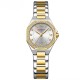 Женские часы Curren 9100 Silver-Gold-White из нержавеющей стали, комбинированный браслет