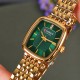 Жіночий годинник Curren 9093 Gold-Green з золотистим браслетом та зеленим циферблатом