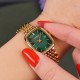 Жіночий годинник Curren 9093 Gold-Green з золотистим браслетом та зеленим циферблатом