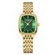 Жіночий годинник Curren 9093 Gold-Green з золотистим браслетом та зеленим циферблатом