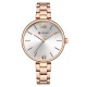 Женские часы Curren 9017 Rose Gold-White в классическом стиле с минеральным стеклом