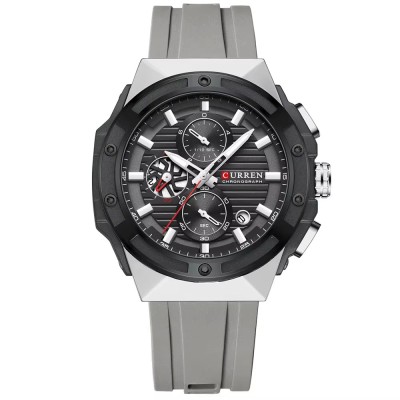 Curren 8462 Silver-Black