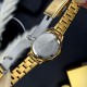 Женские часы Curren 9094 Gold-Black с металлическим браслетом и минеральным стеклом