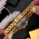 Женские часы Curren 9094 Gold-Black с металлическим браслетом и минеральным стеклом
