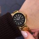 Жіночий годинник Curren 9109 Gold-Black із золотистим металевим браслетом та чорним циферблатом