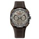 Чоловічий годинник Curren 8502 Brown з хронографом та силіконовим ремінцем