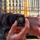 Мужские механические часы Gusto Skeleton Black-Gold с автоподзаводом и прозрачным циферблатом