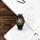 Мужские механические часы Gusto Skeleton Black-Gold с автоподзаводом и прозрачным циферблатом