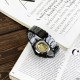 Мужские механические часы Gusto Skeleton Black-Gold с автоподзаводом и прозрачным циферблатом