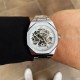 Мужские механические часы Gusto Skeleton Silver-White со скелетонизированным циферблатом и автоподзаводом