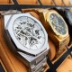 Мужские механические часы Gusto Skeleton Silver-White со скелетонизированным циферблатом и автоподзаводом