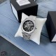 Мужские механические часы Gusto Skeleton Silver-Black с автоподзаводом и прозрачным циферблатом