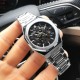 Мужские механические часы Gusto Skeleton Silver-Black с автоподзаводом и прозрачным циферблатом