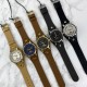 Жіночий годинник Guardo 011265-5 Brown-Cuprum-Blue з синім циферблатом та шкіряним ремінцем