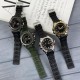 Мужские спортивные часы Sanda 739 All Black с комбинированным циферблатом и подсветкой