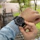 Мужские спортивные часы Sanda 739 Black-Silver с комбинированным циферблатом и подсветкой