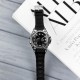 Мужские спортивные часы Sanda 739 Black-Silver с комбинированным циферблатом и подсветкой