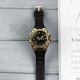 Мужские спортивные часы Sanda 739 Black-Gold с комбинированным циферблатом и подсветкой