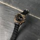 Мужские спортивные часы Sanda 739 Black-Gold с комбинированным циферблатом и подсветкой