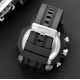 Мужские часы Sanda 6012 All Black – Спортивные кварцевые часы с подсветкой