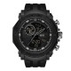 Мужские часы Sanda 6012 All Black – Спортивные кварцевые часы с подсветкой