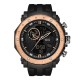Мужские спортивные часы Sanda 6012 Black-Cuprum с комбинированным циферблатом и защитой 5 ATM