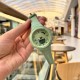 Спортивные женские часы Sanda 6005 Green с комбинированным циферблатом и подсветкой