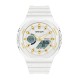 Мужские часы Sanda 6016 White-Gold с комбинированным циферблатом и водонепроницаемостью 50 м