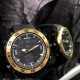 Мужские спортивные часы Sanda 6029 Black-Gold с комбинированным циферблатом и защитой 5 ATM
