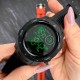 Мужские тактические часы Sanda 2125 All Black с водонепроницаемостью 5 ATM и подсветкой