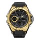 Мужские спортивные часы Sanda 6008 Black-Gold с электронным механизмом и защитой 50 м
