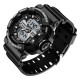 Мужские спортивные часы Sanda 3129 Black-White с электронным механизмом и водозащитой 50 м