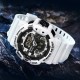 Мужские спортивные часы Sanda 3129 White с комбинированным циферблатом и водозащитой 50 м