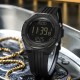 Мужские спортивные часы Sanda 6093 All Black с электронным механизмом и водозащитой 50м