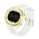 Мужские спортивные часы Sanda 6093 White-Gold с электронным циферблатом и подсветкой
