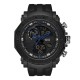 Мужские тактические часы Sanda 6012 Black-Blue с комбинированным циферблатом и подсветкой