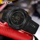 Тактические часы Sanda 2145 Black с электронным циферблатом и водонепроницаемостью 5 ATM