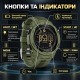 Тактические спортивные часы Sanda 2145 Green с электронным циферблатом и водонепроницаемостью 5 ATM