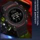 Мужские тактические часы Sanda 2159 Black-White с электронным циферблатом и водозащитой 5 ATM