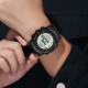 Мужские тактические часы Sanda 2159 Black-White с электронным циферблатом и водозащитой 5 ATM