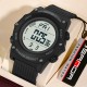 Мужские тактические часы Sanda 2159 Black-White с электронным циферблатом и водозащитой 5 ATM