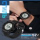 Тактические мужские часы Sanda 2159 Black-Green с электронным циферблатом и водонепроницаемостью 5 ATM