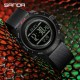 Тактические часы Sanda 5106 All Black с электронным циферблатом и водонепроницаемостью 5 ATM