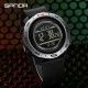 Тактические мужские часы Sanda 5106 Black-Silver с водонепроницаемостью 5 ATM и подсветкой