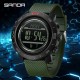 Тактические часы Sanda 5106 Black-Green с электронным циферблатом и водонепроницаемостью 5 ATM