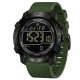 Мужские тактические часы Sanda 2213 Silicone Army Green с электронным циферблатом и подсветкой