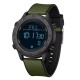 Мужские тактические часы Sanda 2218 Silicone Black-Green с водонепроницаемостью 5 ATM