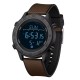 Наручные часы Sanda 2218 Silicone Black-Brown с электронным циферблатом и защитой 5 ATM