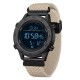 Спортивные часы Sanda 2218 Nylon Black-Khaki с электронным циферблатом и подсветкой